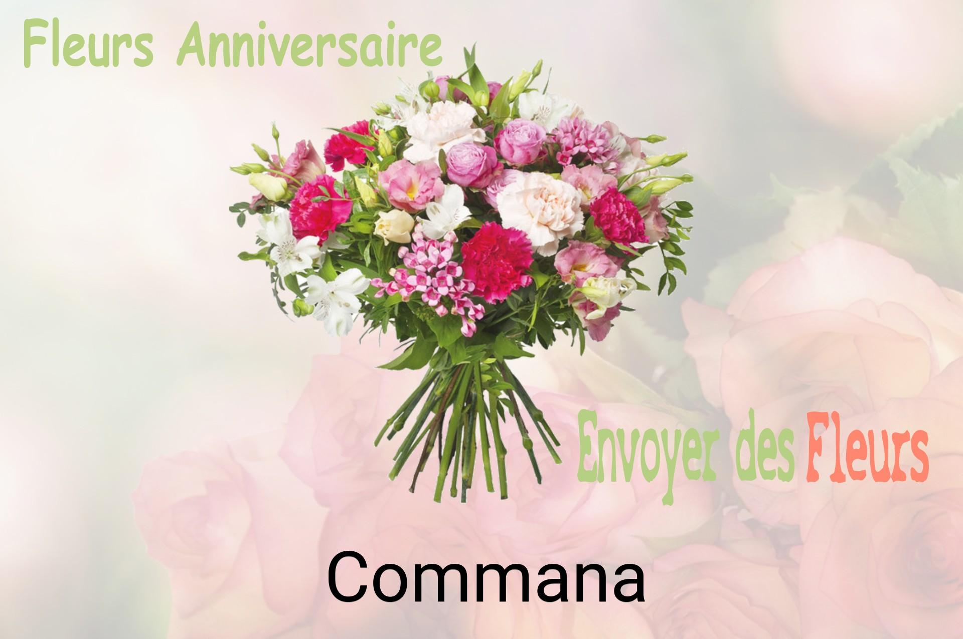 Bouquet de fleurs d’anniversaire livré à Commana